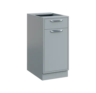 QS - 4DZ spodní skříňka, 1-dveřová/zásuvka, pravá, 900x400x600, šedá